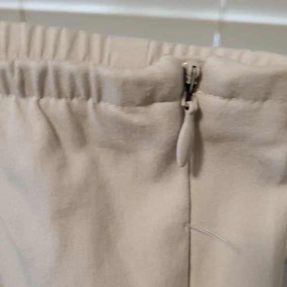Eileen Fisher Off-White Pull-On Straight Leg Chinos - Picture 5 of 9
